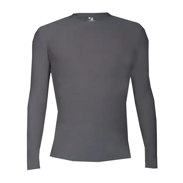 Long sleeve compression T-shirt with double-needle hem and Badger heat seal... from ASI 84358 S&S Activewear