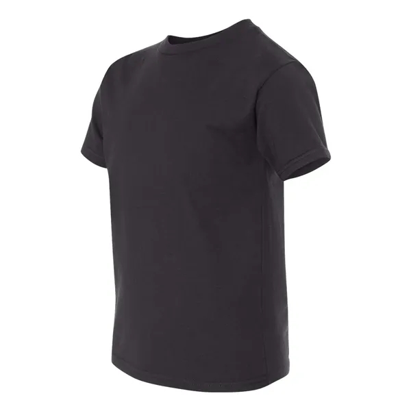 Hanes youth T-shirt with double-needle stitching and shoulder-to-shoulder tape.... from ASI 84358 S&S Activewear