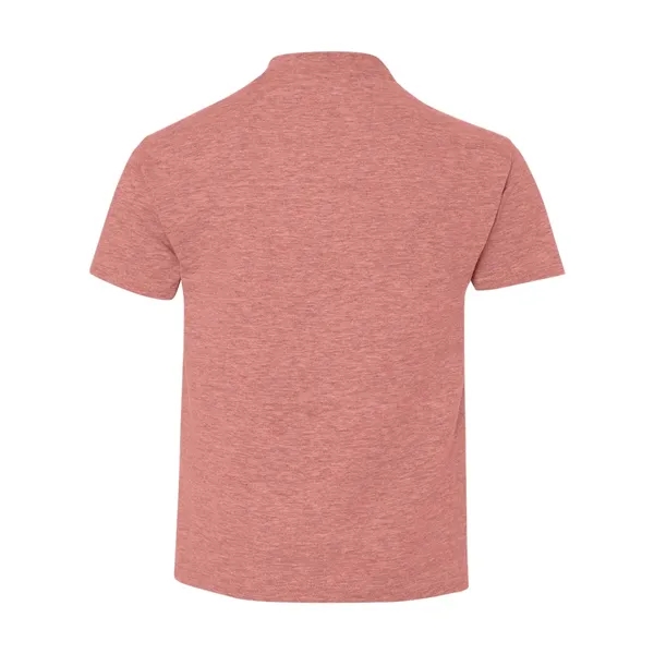 Hanes youth T-shirt with double-needle stitching and shoulder-to-shoulder tape.... from ASI 84358 S&S Activewear