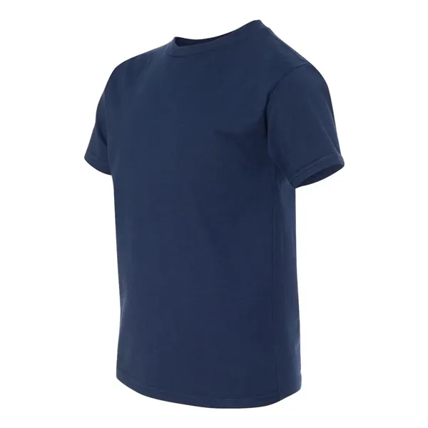 Hanes youth T-shirt with double-needle stitching and shoulder-to-shoulder tape.... from ASI 84358 S&S Activewear