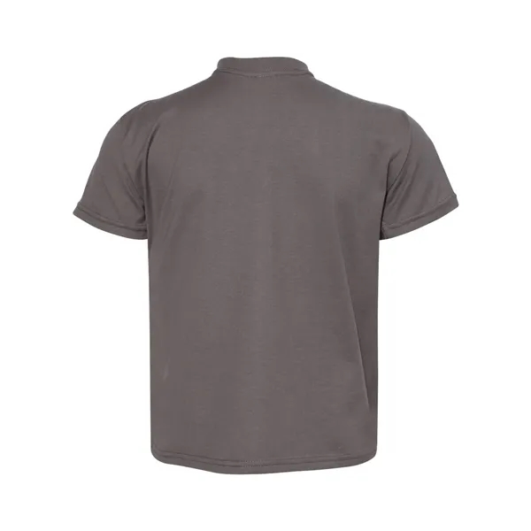 Hanes youth T-shirt with double-needle stitching and shoulder-to-shoulder tape.... from ASI 84358 S&S Activewear