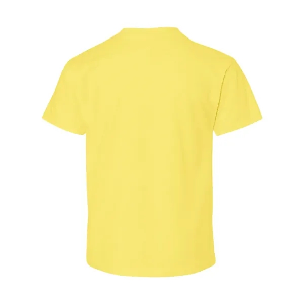 Hanes youth T-shirt with double-needle stitching and shoulder-to-shoulder tape.... from ASI 84358 S&S Activewear