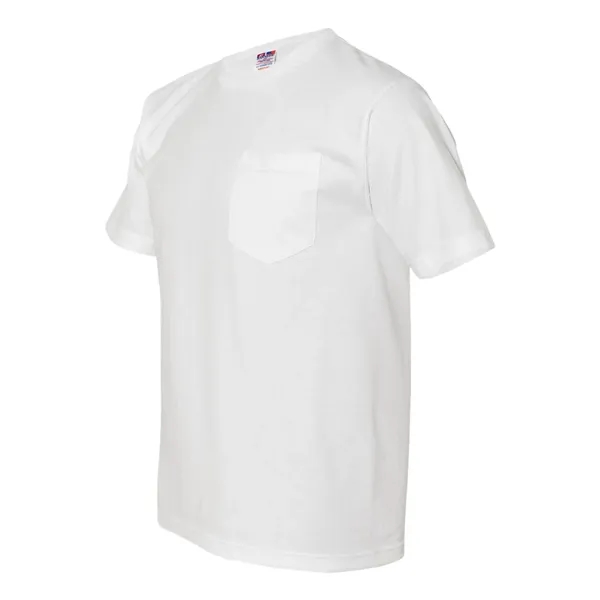 Short sleeve T-shirt with pocket made in the USA. Blank product.... from ASI 84358 S&S Activewear