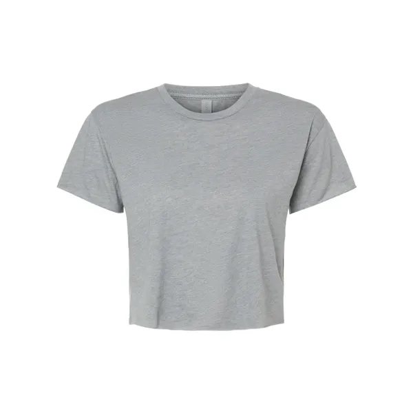 Women's crop top with a relaxed fit, raw edge sleeve and... from ASI 84358 S&S Activewear