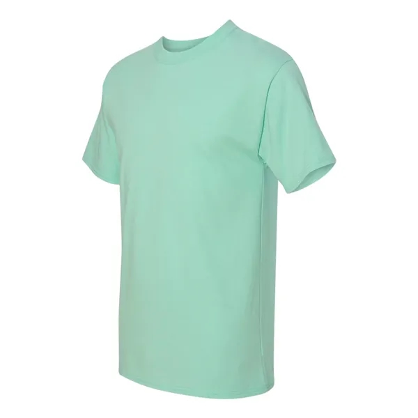 Hanes T-shirt made of 100% ring-spun cotton with double-needle stitching.... from ASI 84358 S&S Activewear