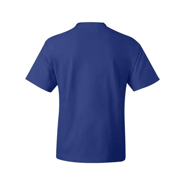 Hanes T-shirt made of 100% ring-spun cotton with double-needle stitching.... from ASI 84358 S&S Activewear