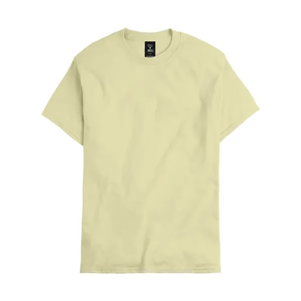 Hanes T-shirt made of 100% ring-spun cotton with double-needle stitching.... from ASI 84358 S&S Activewear