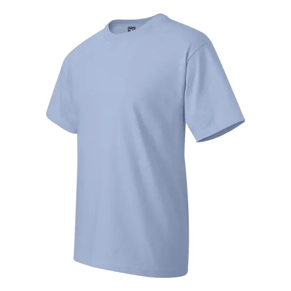 Hanes T-shirt made of 100% ring-spun cotton with double-needle stitching.... from ASI 84358 S&S Activewear