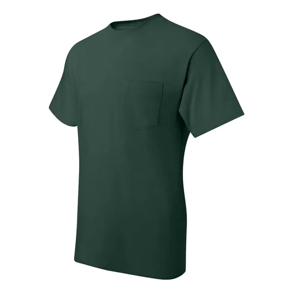T-shirt with chest pocket made of 100% ring-spun cotton with double-needle... from ASI 84358 S&S Activewear