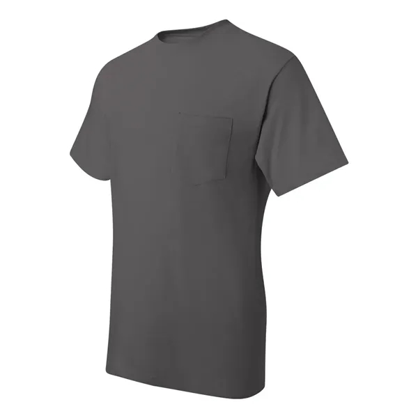 T-shirt with chest pocket made of 100% ring-spun cotton with double-needle... from ASI 84358 S&S Activewear