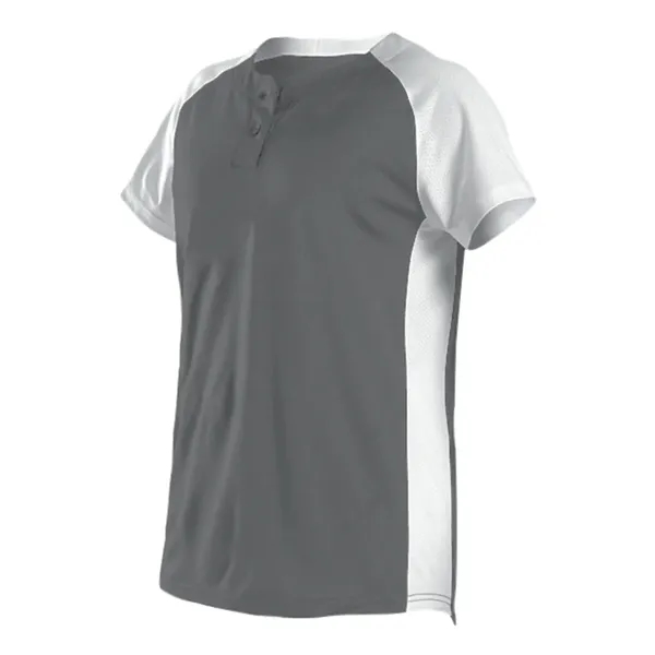 Women's Two Button Fastpitch Jersey... from ASI 84358 S&S Activewear