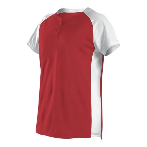 Women's Two Button Fastpitch Jersey... from ASI 84358 S&S Activewear