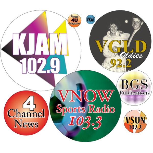 Circle shaped labels on roll with 4CP printing.... from ASI 89910 Stouse, LLC