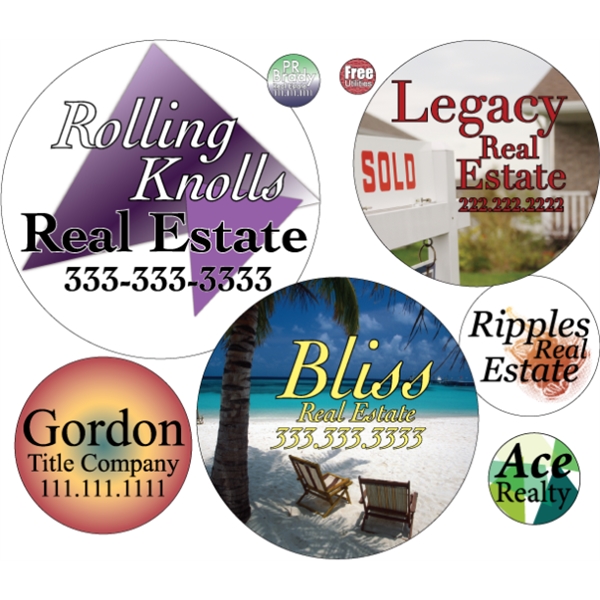 Circle shaped labels on roll with 4CP printing.... from ASI 89910 Stouse, LLC