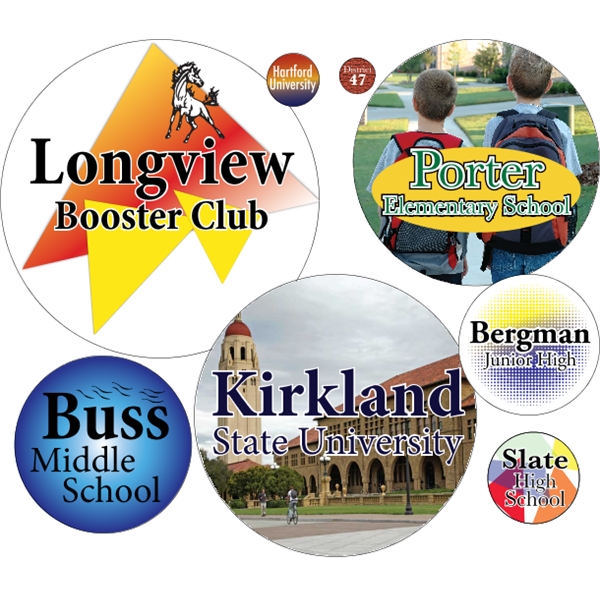 Circle shaped labels on roll with 4CP printing.... from ASI 89910 Stouse, LLC