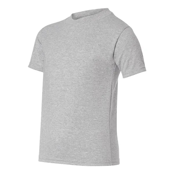 Youth-sized T-shirt made of cotton/poly with 5% recycled polyester from plastic... from ASI 84358 S&S Activewear
