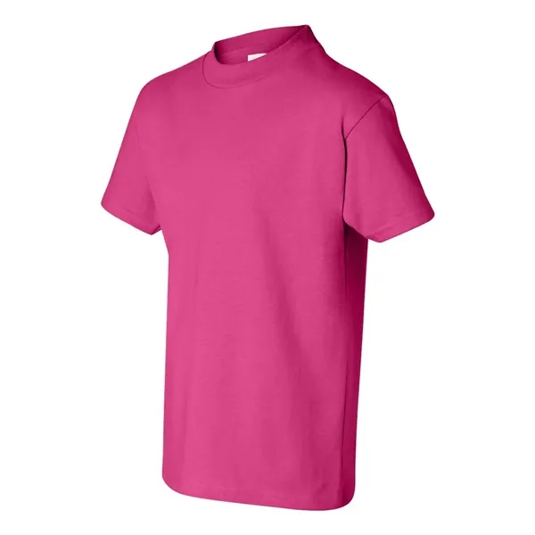 Youth short sleeve T-shirt with lay flat collar, and double-needle stitching.... from ASI 84358 S&S Activewear