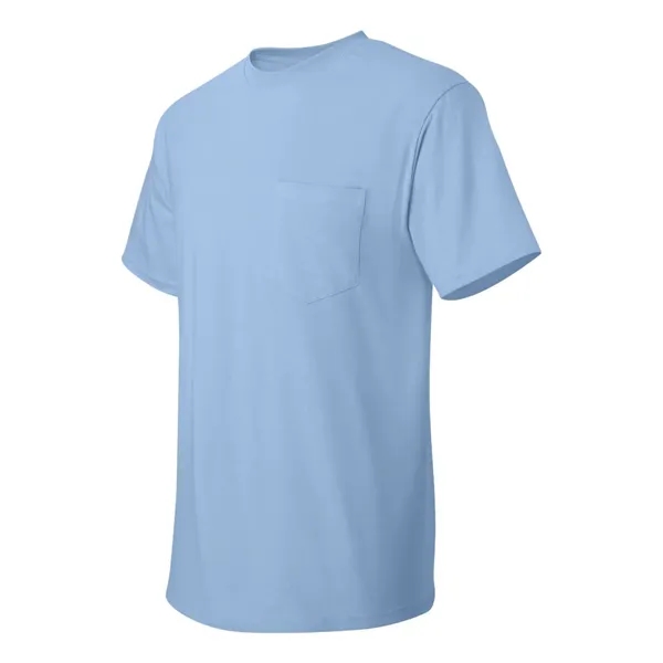 100% ComfortSoft® cotton T-shirt with a pocket, tag-free neck label, and... from ASI 84358 S&S Activewear
