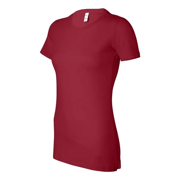 Women's cotton t-shirt with longer length body and shoulder taping. Blank... from ASI 84358 S&S Activewear