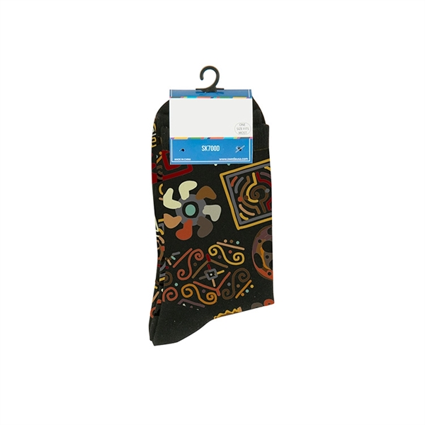 Custom one-size-fits-most dress socks with a fully customizable design and solid... from ASI 88060 Snugz/USA Inc / Sweda®