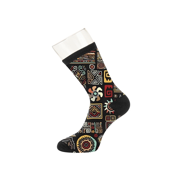 Custom one-size-fits-most dress socks with a fully customizable design and solid... from ASI 88060 Snugz/USA Inc / Sweda®