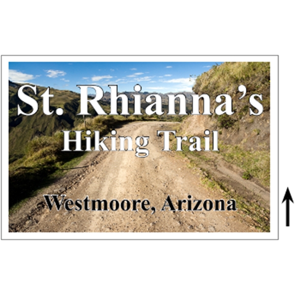 18" x 12" corrugated plastic 4CP sign with 3/16" thickness.... from ASI 89910 Stouse, LLC