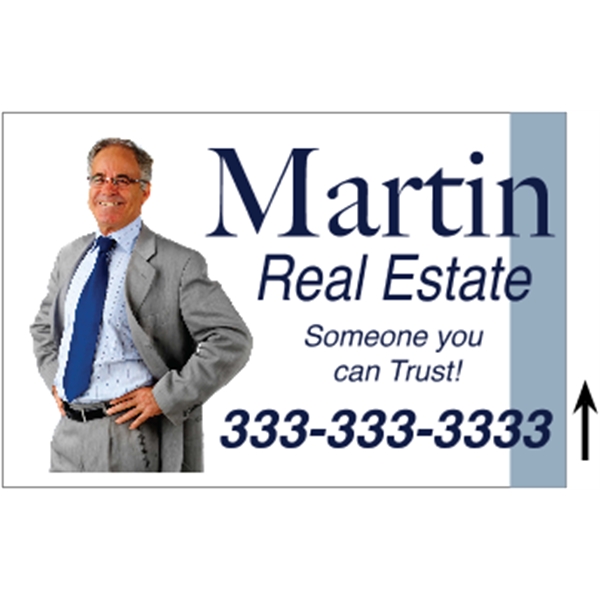 18" x 12" corrugated plastic 4CP sign with 3/16" thickness.... from ASI 89910 Stouse, LLC