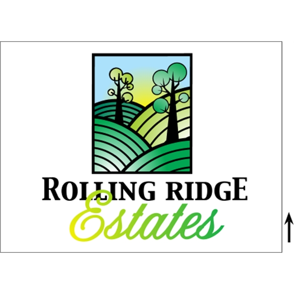 24" x 18" corrugated plastic 4CP sign with 3/16" thickness.... from ASI 89910 Stouse, LLC