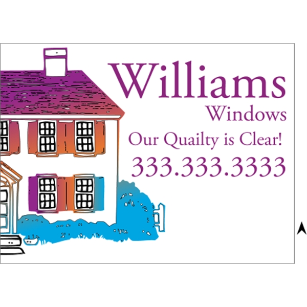 24" x 18" corrugated plastic 4CP sign with 3/16" thickness.... from ASI 89910 Stouse, LLC