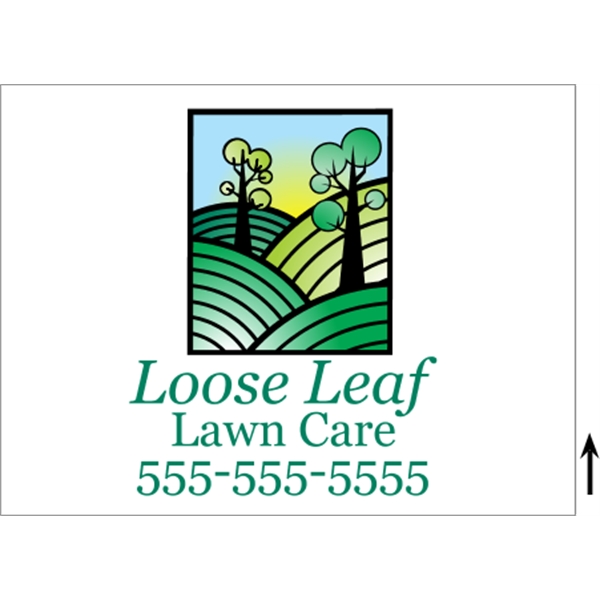 24" x 18" corrugated plastic 4CP sign with 3/16" thickness.... from ASI 89910 Stouse, LLC