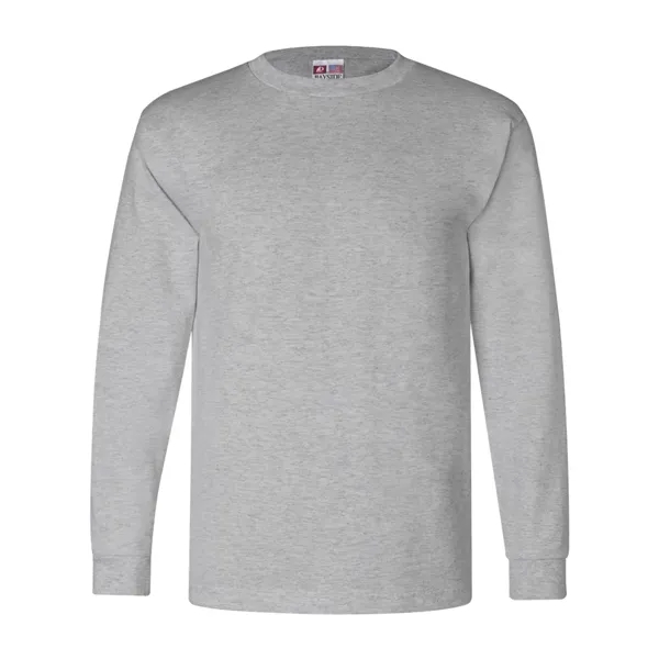 Adult pre-shrunk 100% cotton USA made long sleeve t-shirt. Blank product.... from ASI 84358 S&S Activewear