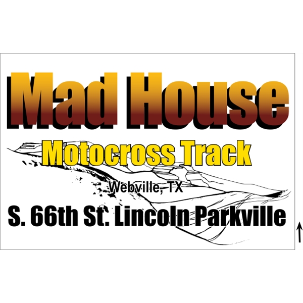 36" x 24" corrugated plastic 4CP sign with 3/16" thickness.... from ASI 89910 Stouse, LLC