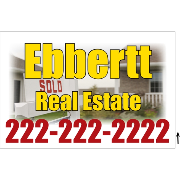 36" x 24" corrugated plastic 4CP sign with 3/16" thickness.... from ASI 89910 Stouse, LLC