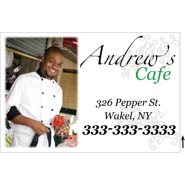 36" x 24" corrugated plastic 4CP sign with 3/16" thickness.... from ASI 89910 Stouse, LLC