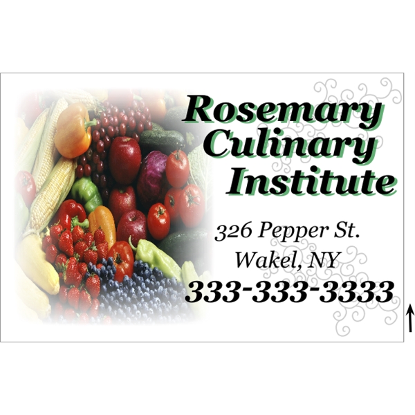 36" x 24" corrugated plastic 4CP sign with 3/16" thickness.... from ASI 89910 Stouse, LLC