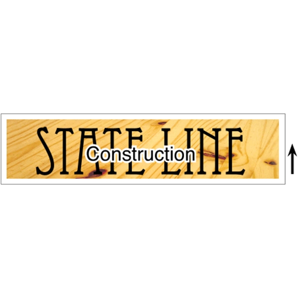 24" x 6" corrugated plastic 4CP sign with 3/16" thickness.... from ASI 89910 Stouse, LLC