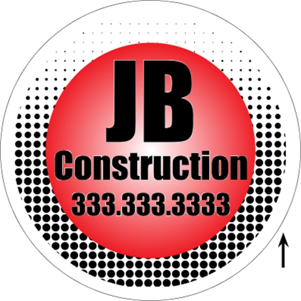 22" circle shaped corrugated 4CP sign with 3/16" thickness.... from ASI 89910 Stouse, LLC