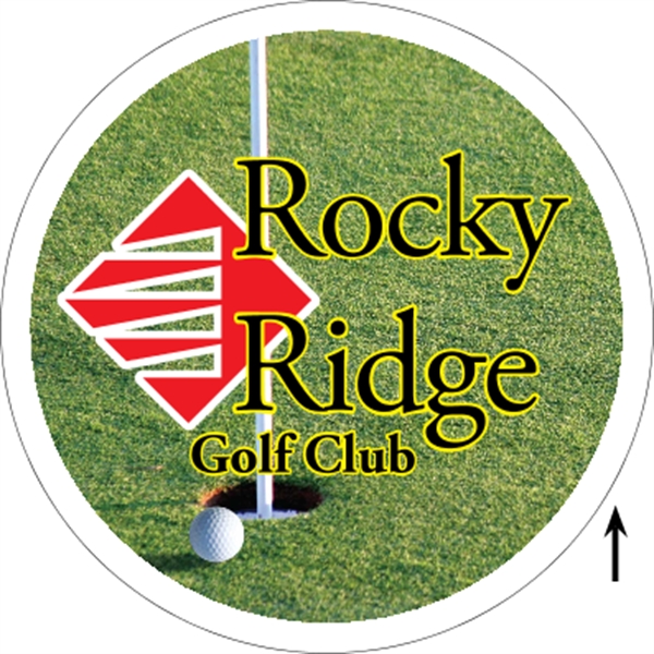 22" circle shaped corrugated 4CP sign with 3/16" thickness.... from ASI 89910 Stouse, LLC