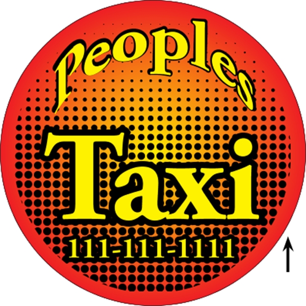 22" circle shaped corrugated 4CP sign with 3/16" thickness.... from ASI 89910 Stouse, LLC