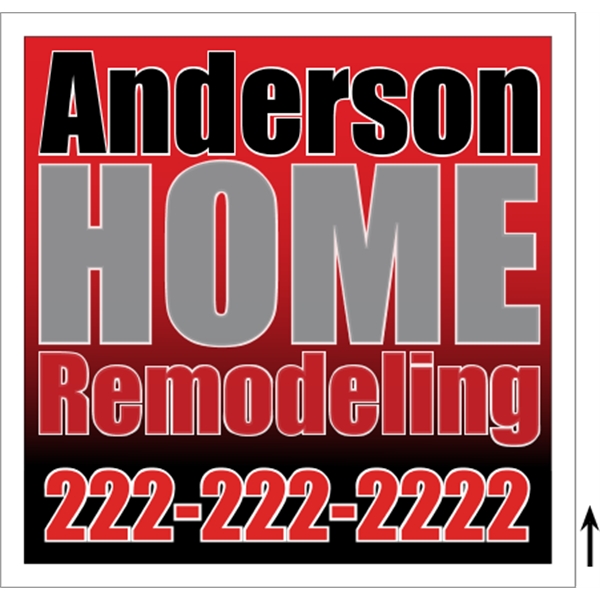 24" x 24" corrugated plastic 4CP sign with 3/16" thickness.... from ASI 89910 Stouse, LLC