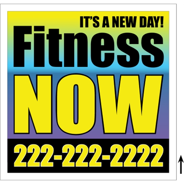 24" x 24" corrugated plastic 4CP sign with 3/16" thickness.... from ASI 89910 Stouse, LLC