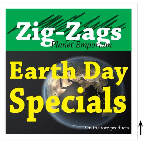 24" x 24" corrugated plastic 4CP sign with 3/16" thickness.... from ASI 89910 Stouse, LLC