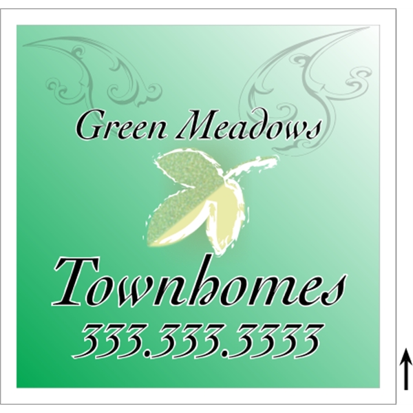 24" x 24" corrugated plastic 4CP sign with 3/16" thickness.... from ASI 89910 Stouse, LLC