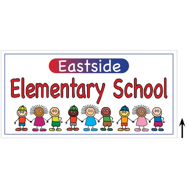 24" x 12" corrugated plastic 4CP sign with 3/16" thickness.... from ASI 89910 Stouse, LLC