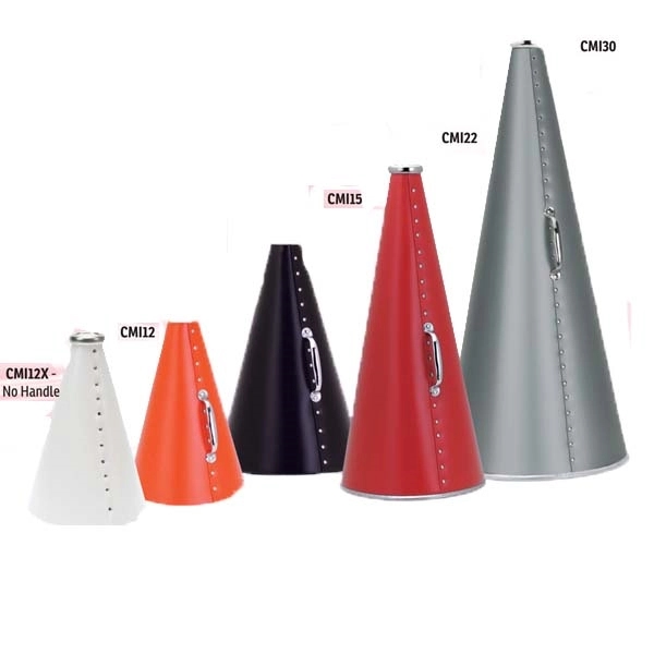 Blank megaphone made of plastic with no handle and aluminum mouthpiece.... from ASI 77280 Pepco Poms / Pepco Poms