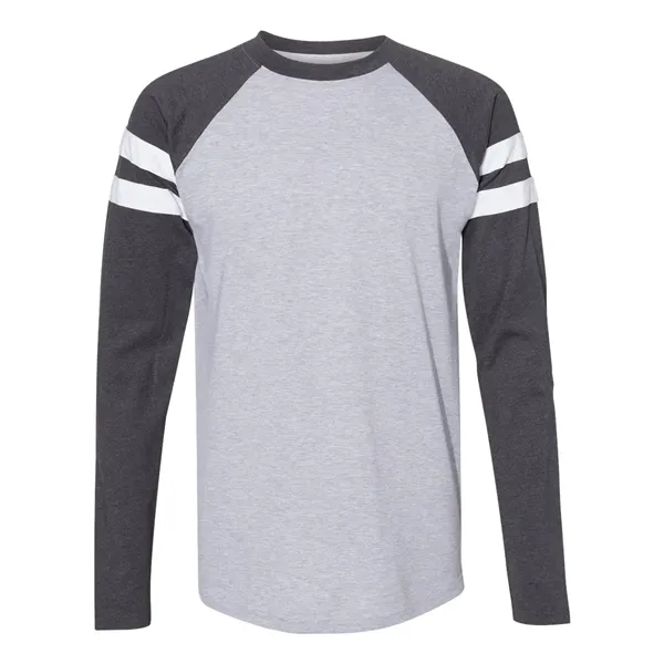 Fine Jersey Long Sleeve Mash Up Tee... from ASI 84358 S&S Activewear