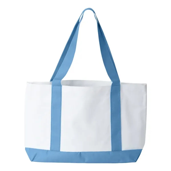 Nylon two-toned tote bag. Blank product.... from ASI 84358 S&S Activewear