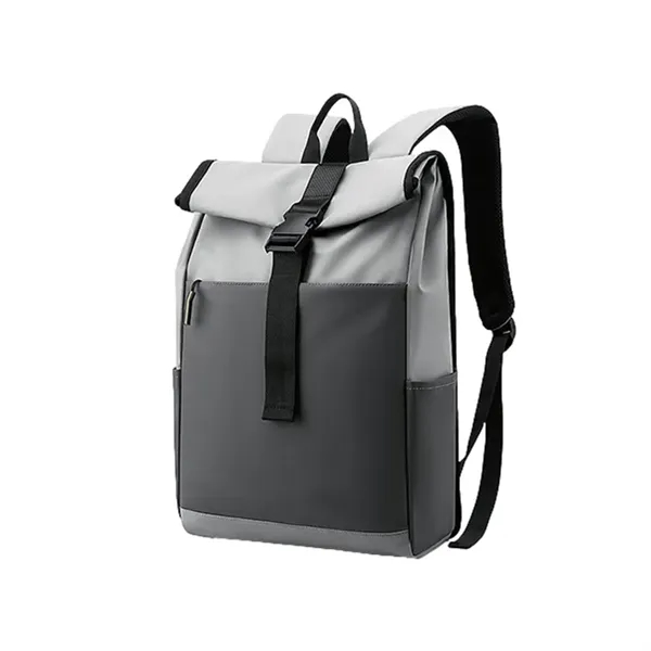Water-resistant roll-top backpack with dual-access main compartment and multi-pocket design, perfect... from ASI 72657 Active Life Promo / Active Life