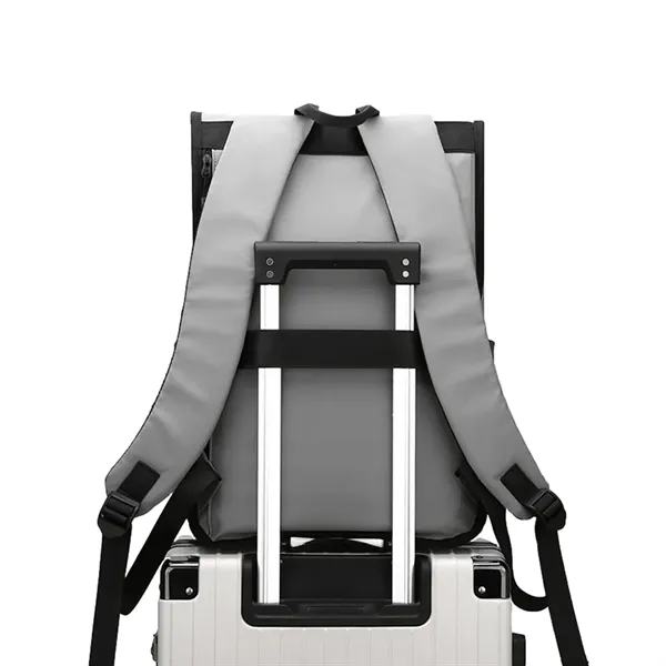 Water-resistant roll-top backpack with dual-access main compartment and multi-pocket design, perfect... from ASI 72657 Active Life Promo / Active Life