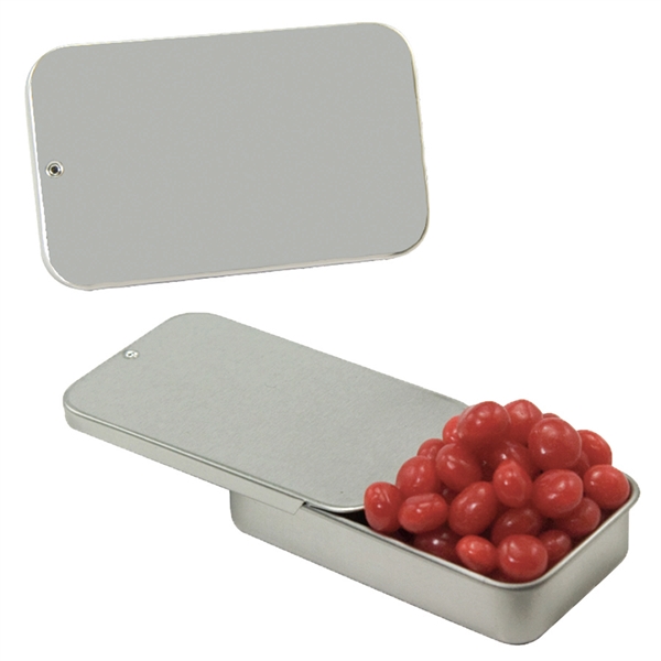 Slider tin filled with a treat of your choice between mints,... from ASI 61125 Hit Promotional Products